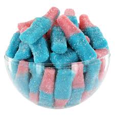 bouteille bubble gum vendu  par 100 g ( halal )